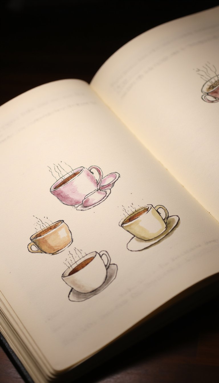 6. A Hand-Drawn Coffee or Tea Cup Collection