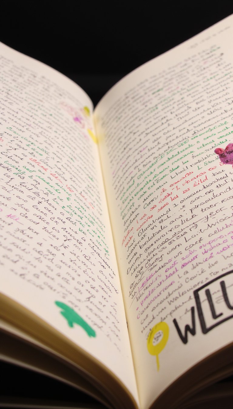 5. A "Brain Dump" Page with Artistic Chaos
