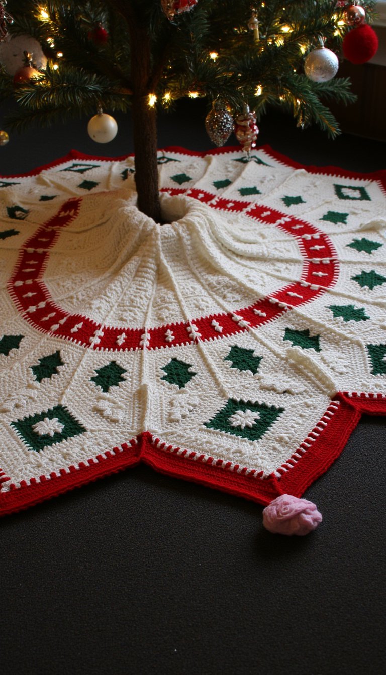 26. Festive Holiday Tree Skirt