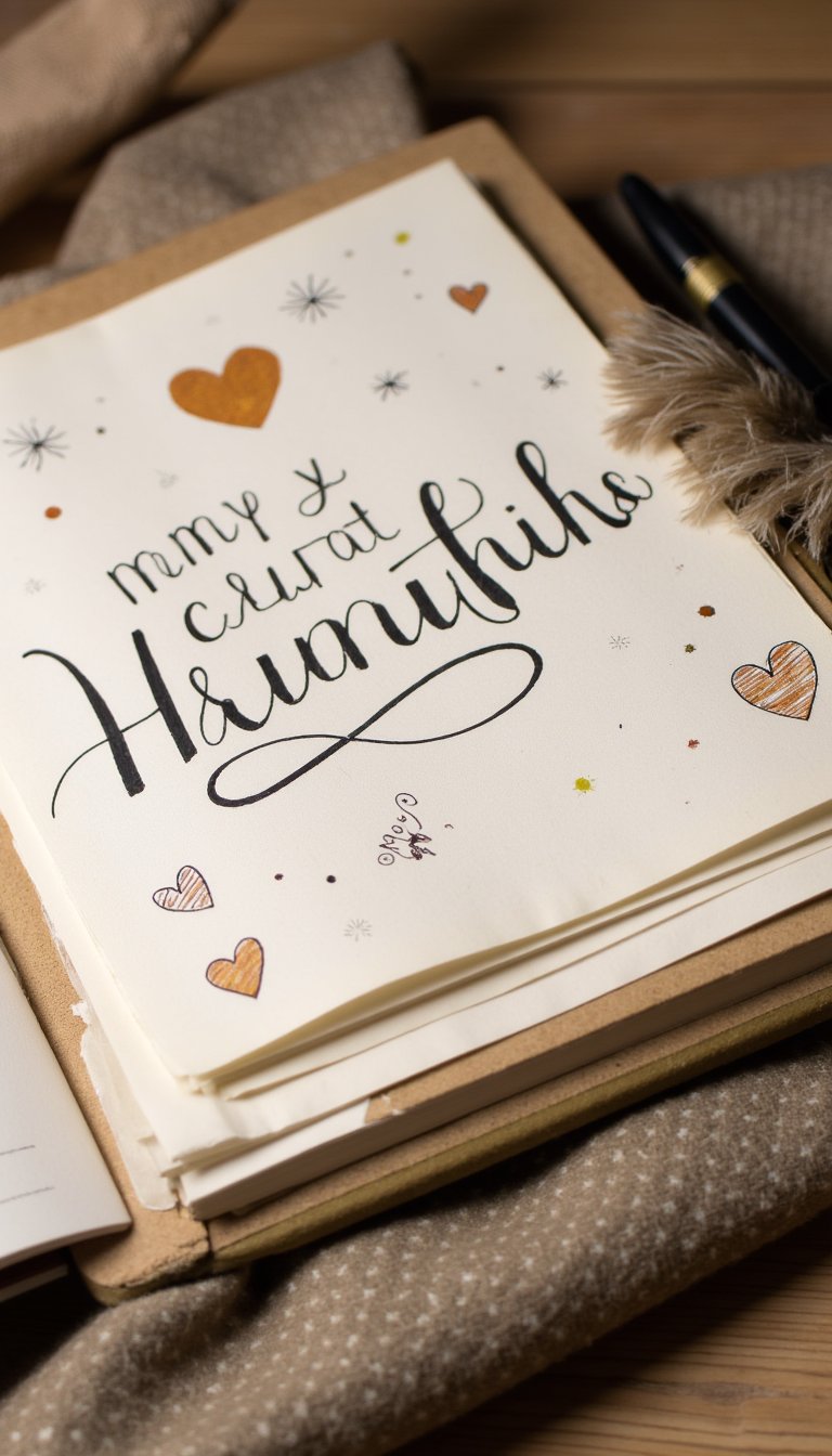 14. Hand-Lettered or Doodled Cover