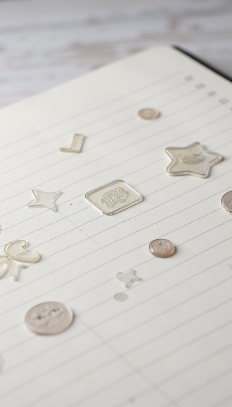 2. Transparent "Clear" Icon Stickers