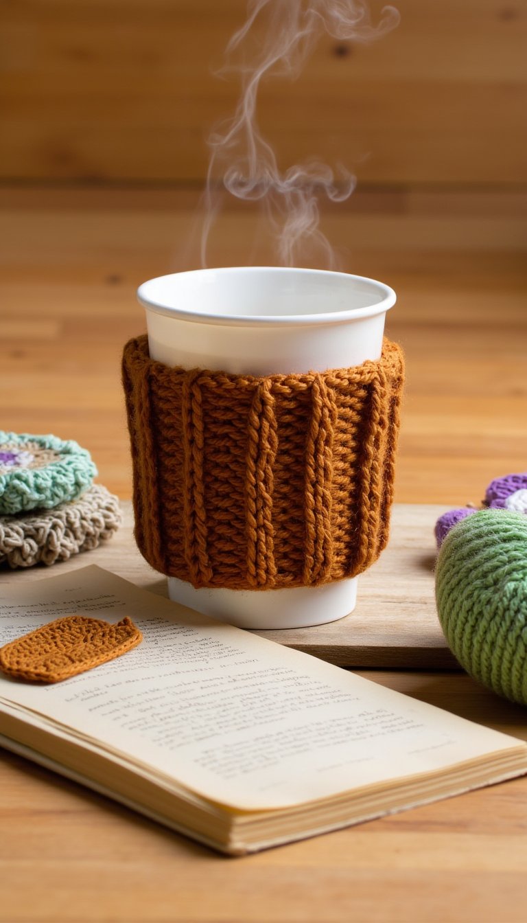 19. Cozy Cup Cozy (For Your Takeaway Habit)