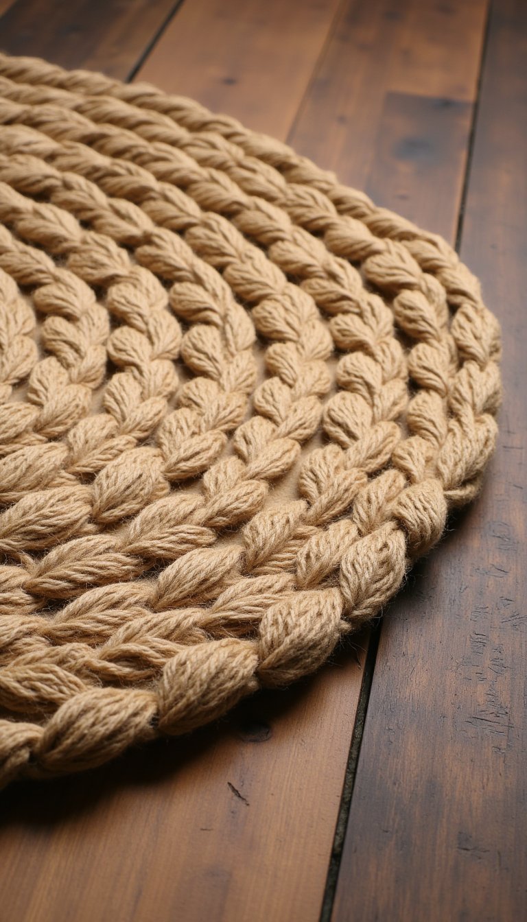 14. Braided Yarn Rug