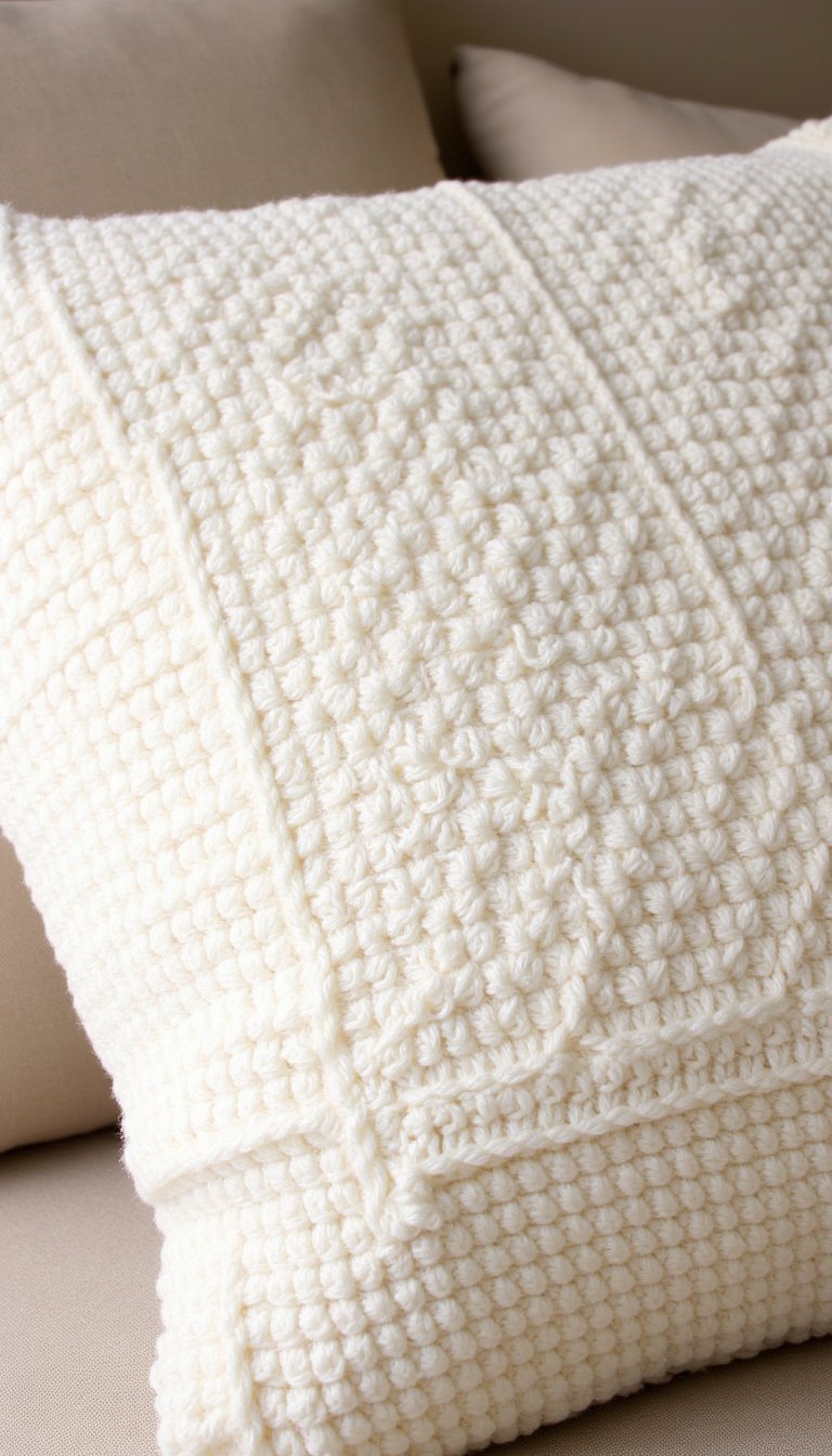 10. Textured Throw Pillow Cover