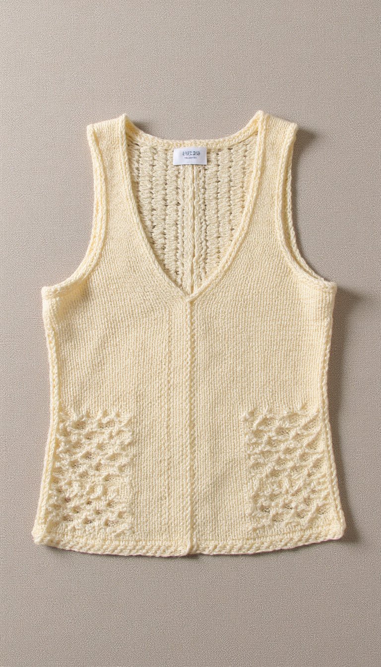 15. Simple Yet Stunning V-Neck Shell