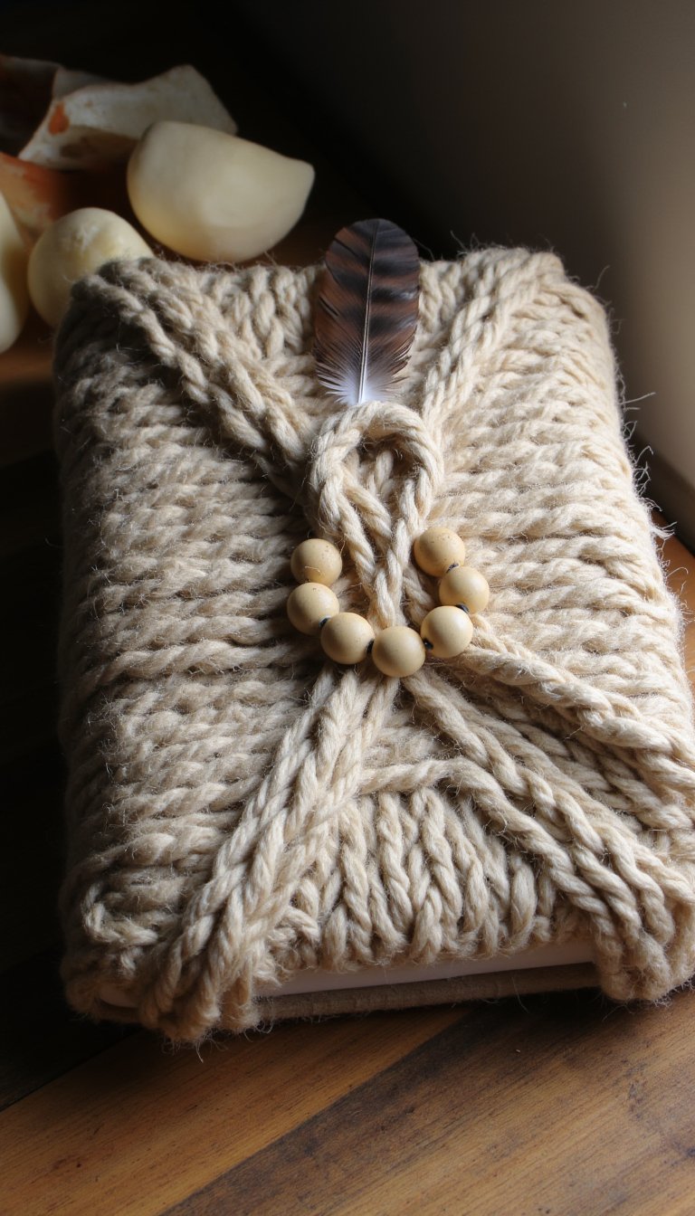 8. Chunky Yarn or Macramé Wrap