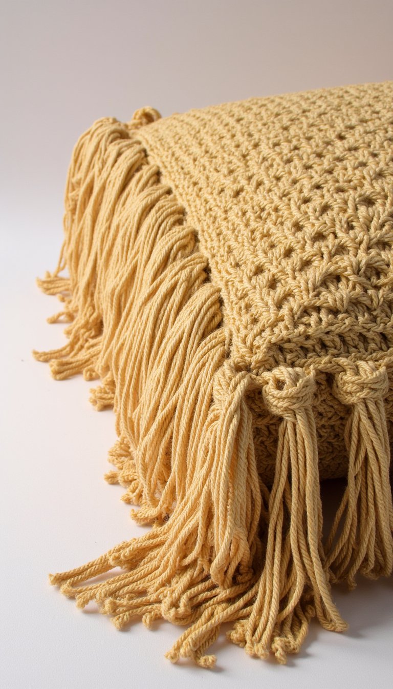 17. A Luxurious, Fringed Throw Pillow Cover