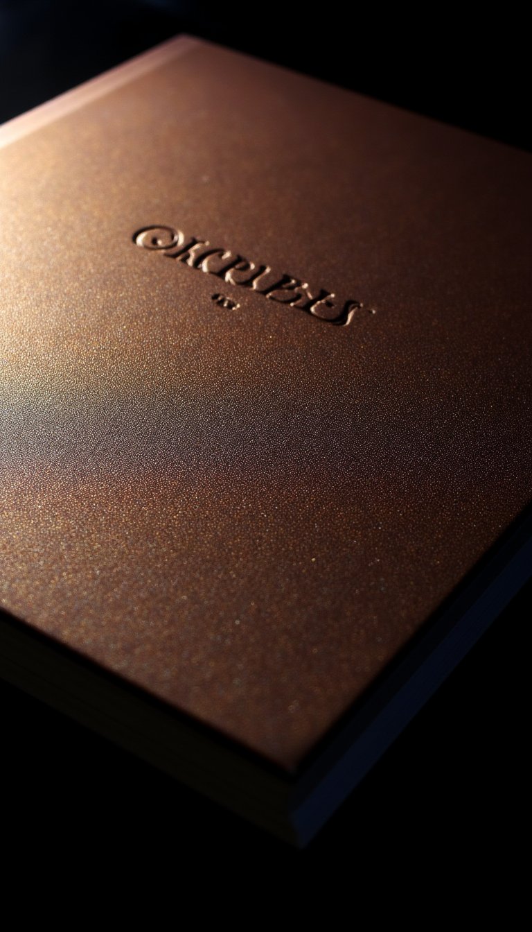 8. Embossed Foil Lettering