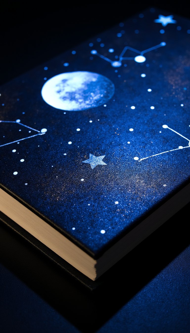 25. Celestial Theme with Stars and Moons
