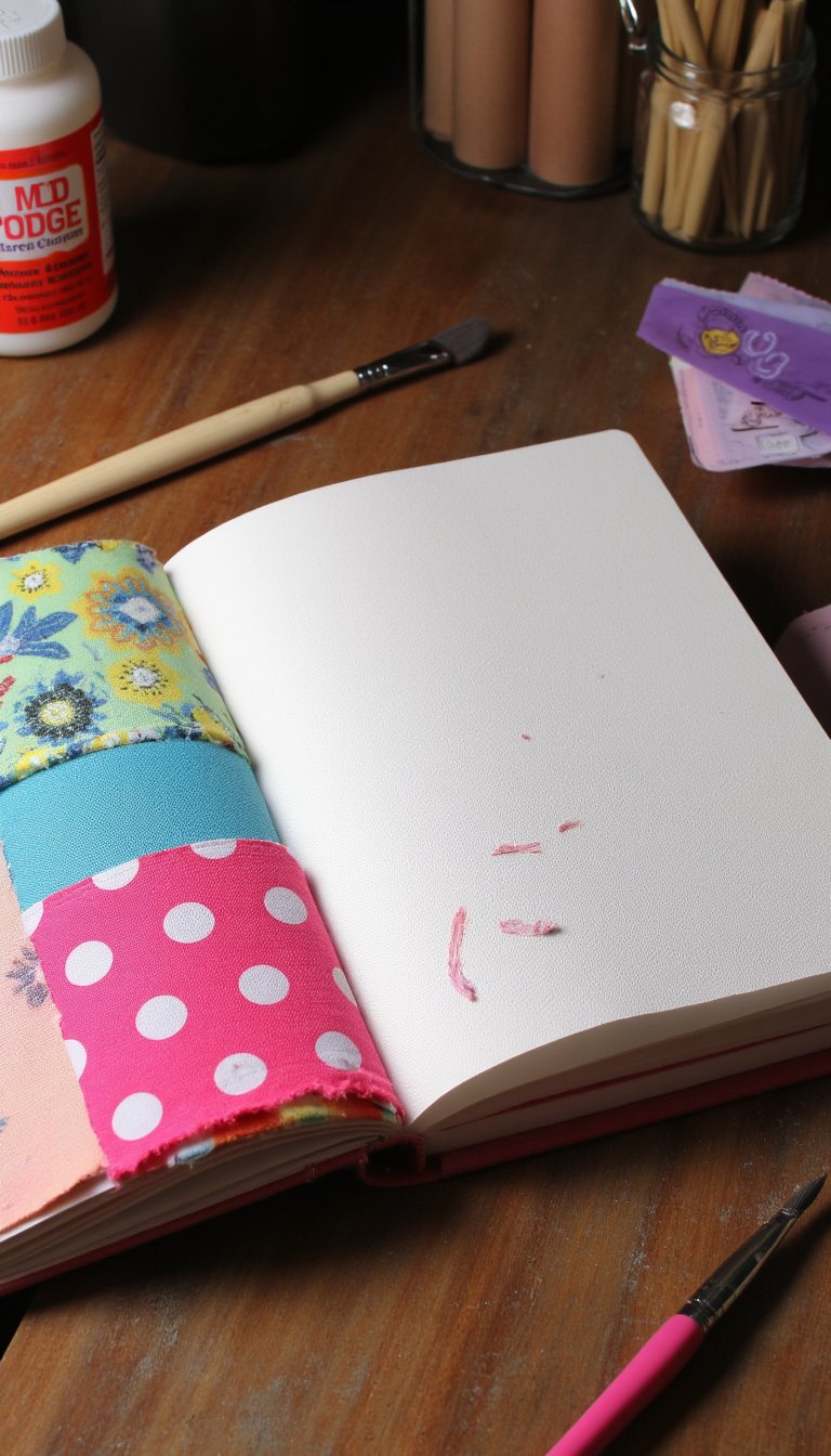 6. Fabric-Covered Composition Book