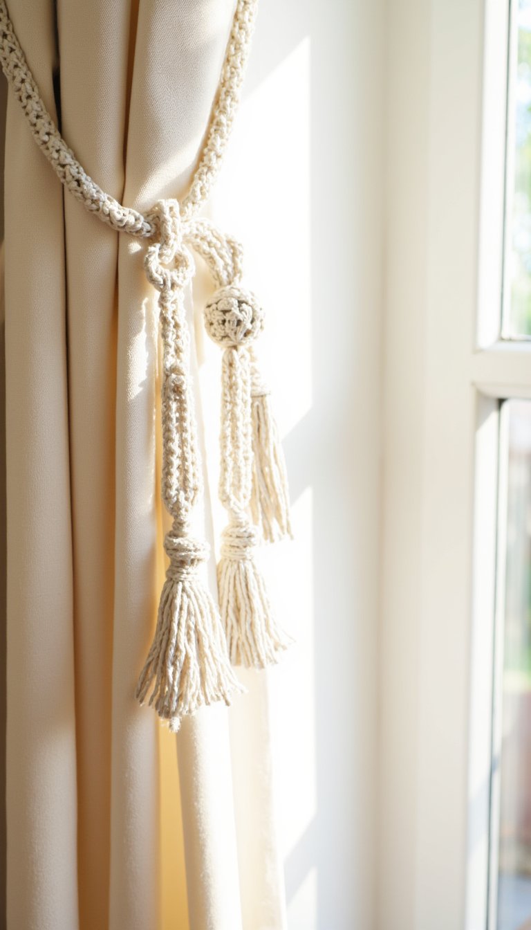 26. Lacy Curtain Tie-Backs