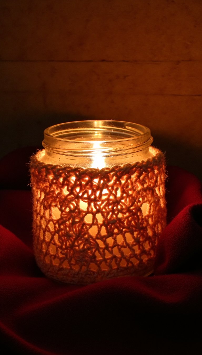 22. Candle Jar Cozy