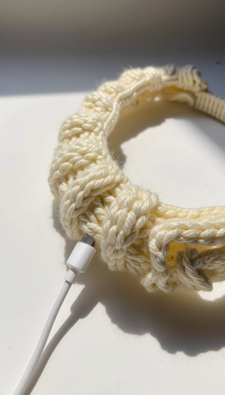 11. A Headband with Integrated Earbud Cord Keepers