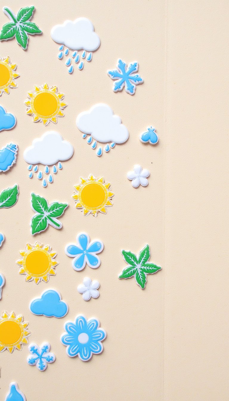 11. Weather & Nature Element Stickers