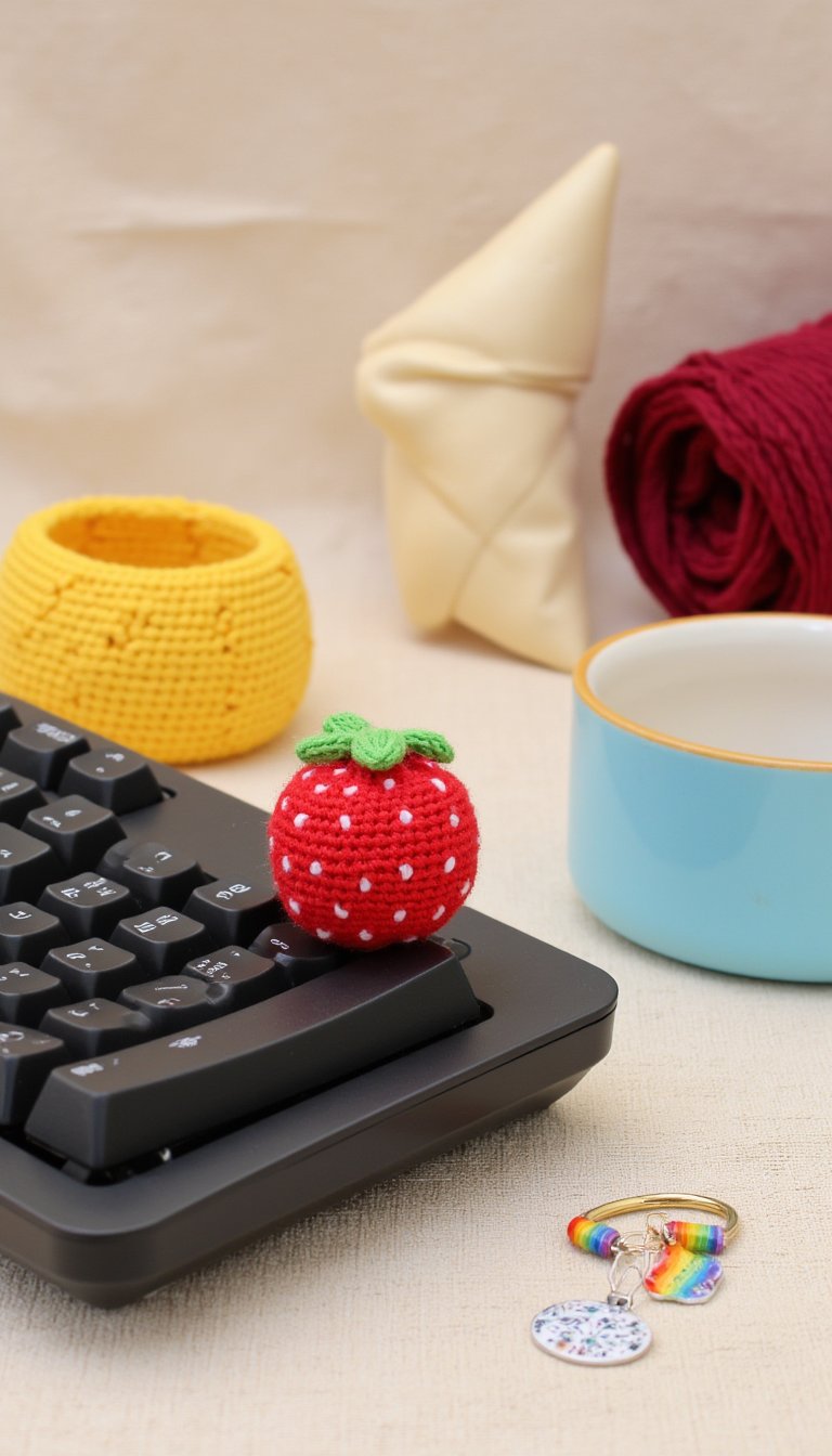 16. Amigurumi Keycap Cover