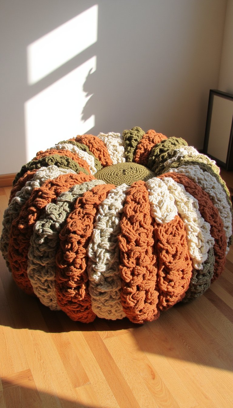 13. A Giant, Plush Floor Pouf