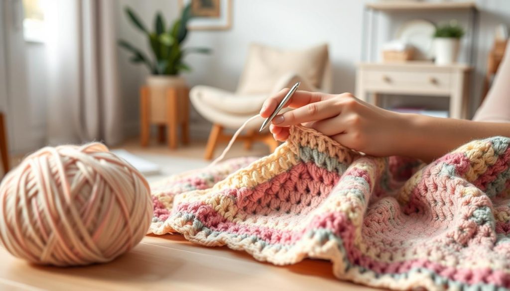 Beginner Crochet Blanket Technique