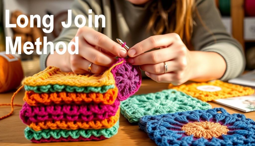 Crochet Granny Squares Joining Technique