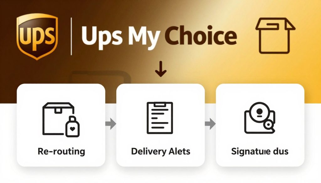 UPS My Choice premium features comparison