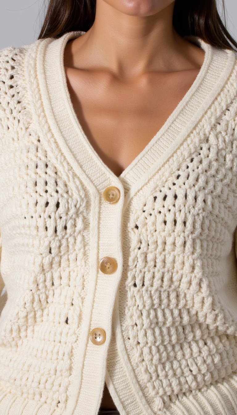 20. Chunky Yarn Oversized Cardi-Top