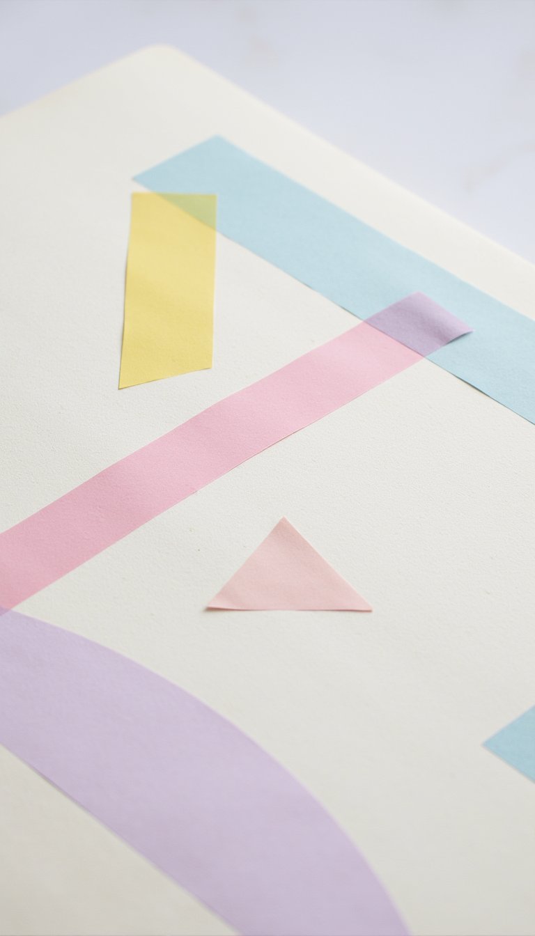 25. Abstract Tape & Line Art