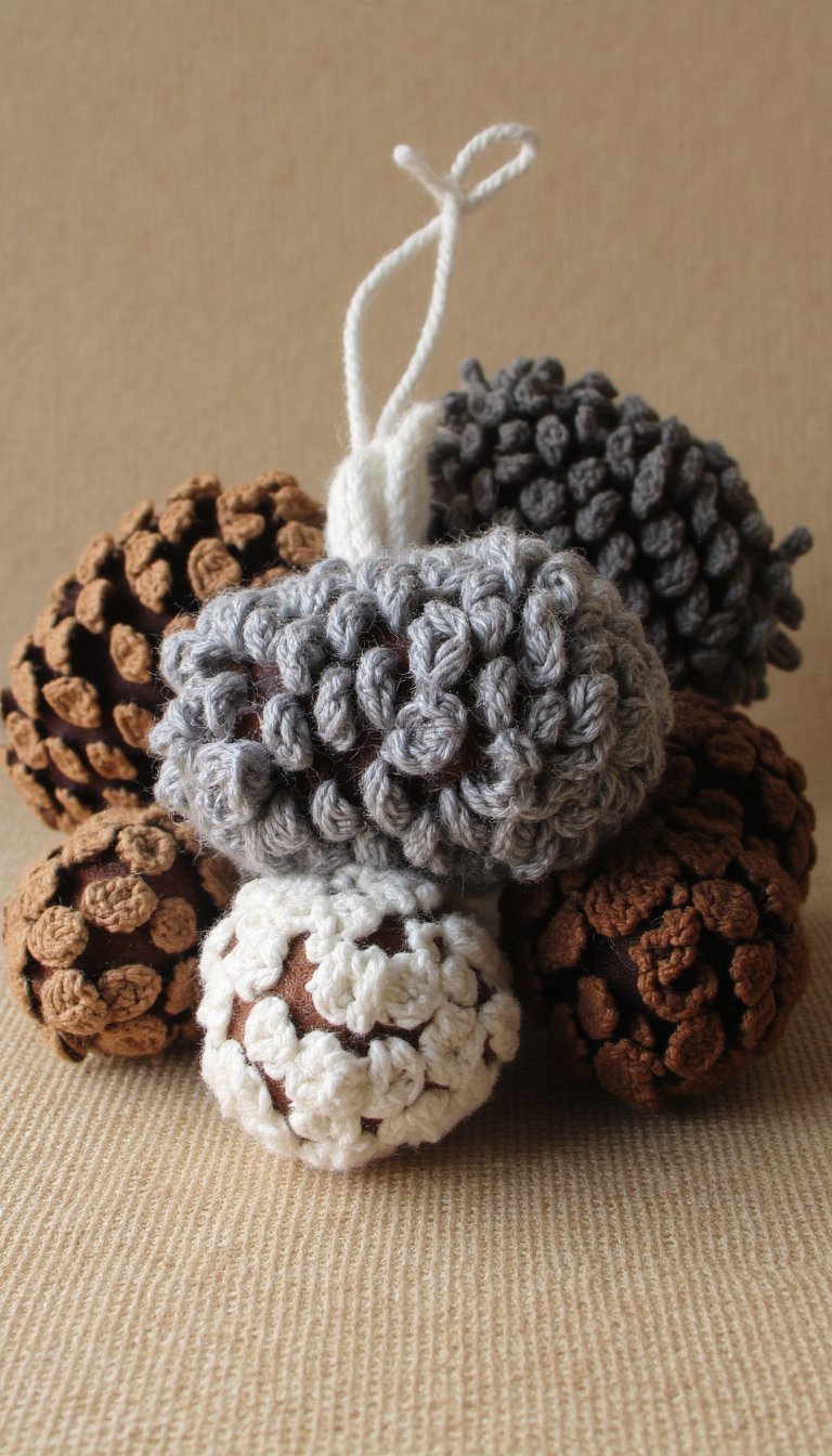 20. Pinecone Ornaments