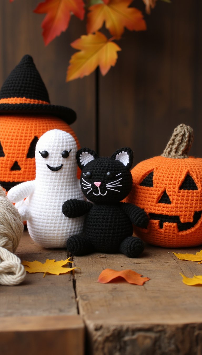 14. Halloween-Themed Amigurumi