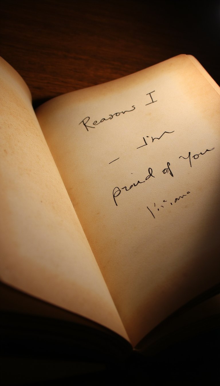 4. The "Reasons I'm Proud of You" Entry