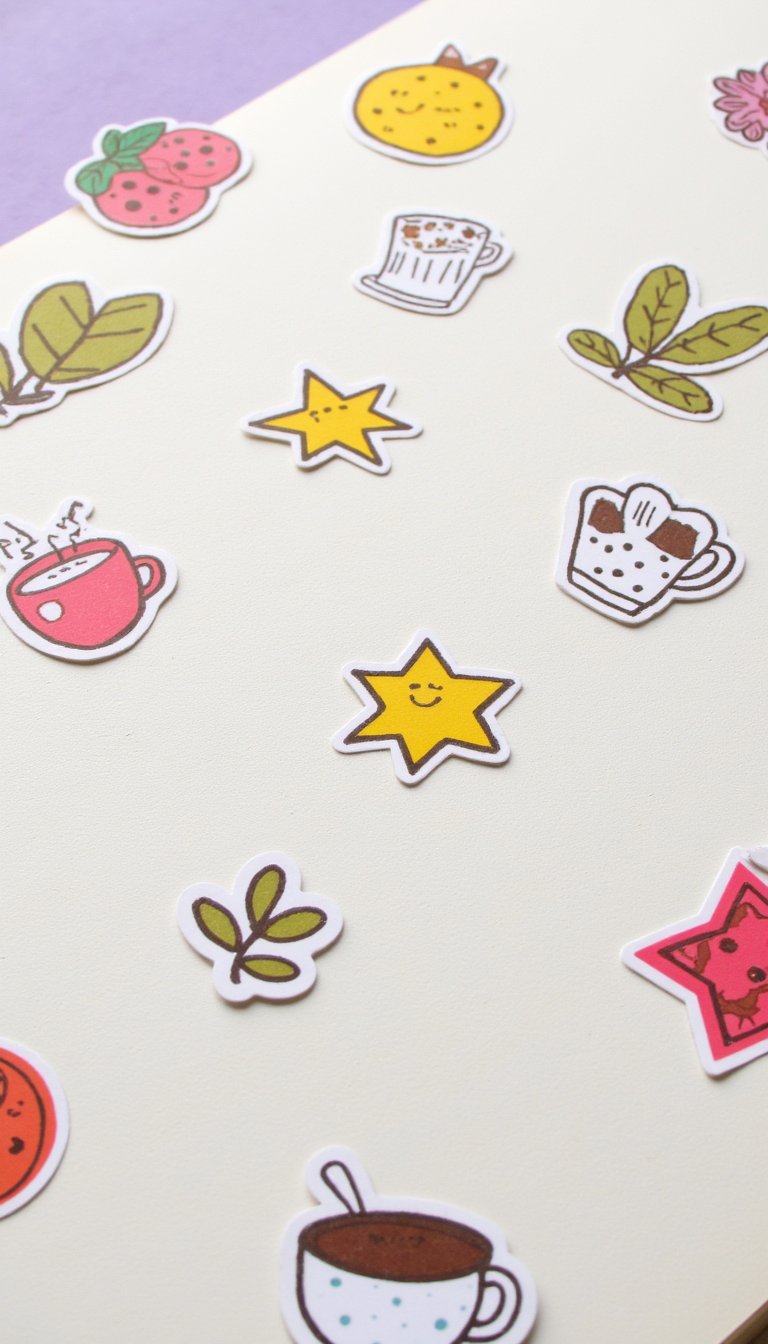 8. Pre-Cut Doodle & Sketch Stickers