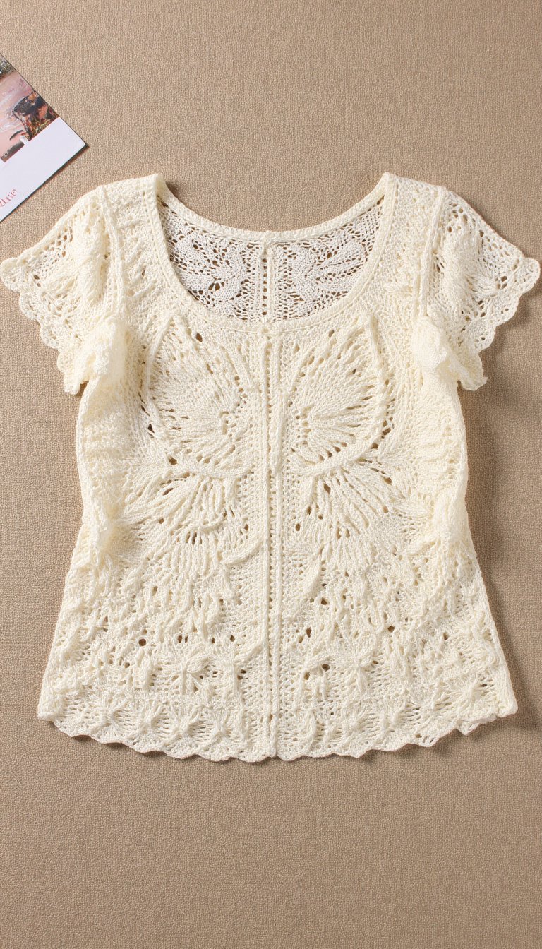 24. The Filet Crochet Tunic