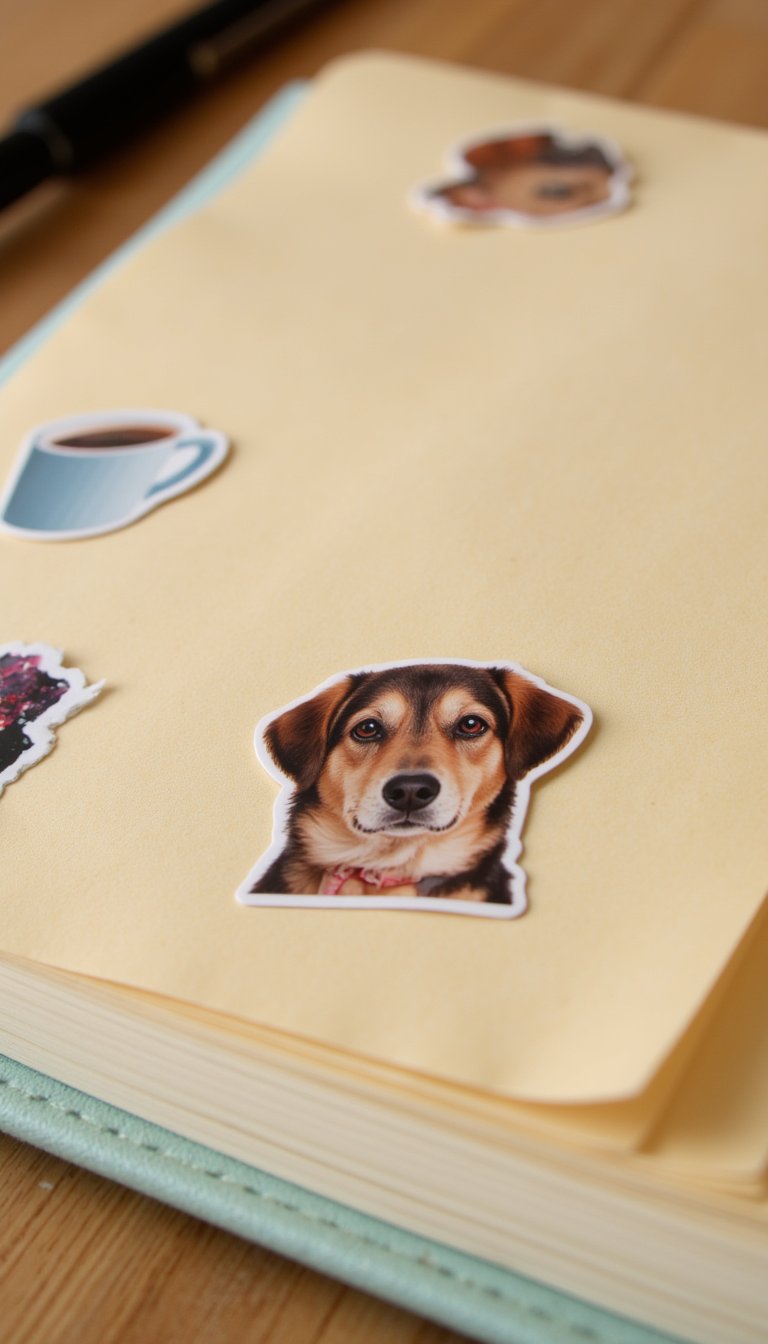 5. Custom Photo Stickers from Your Own Prints