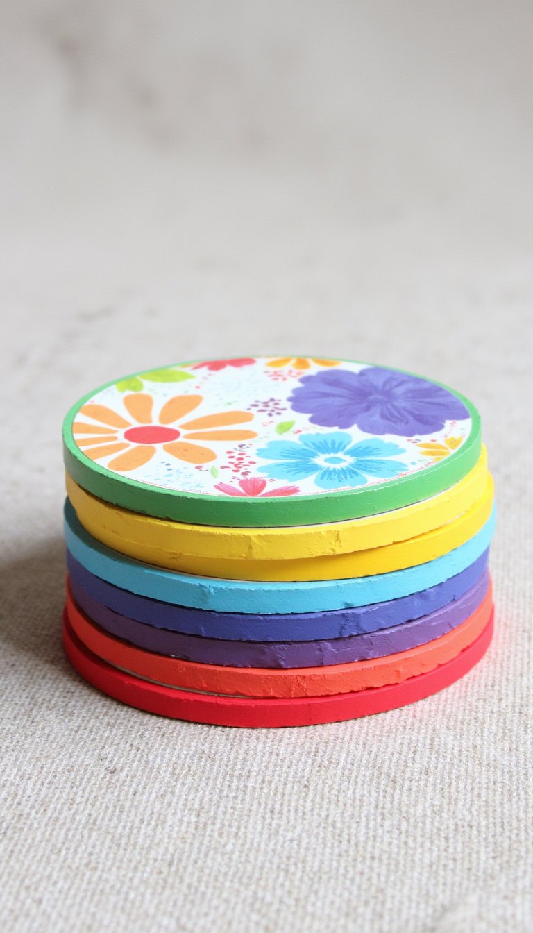 4. Durable & Pretty Coasters