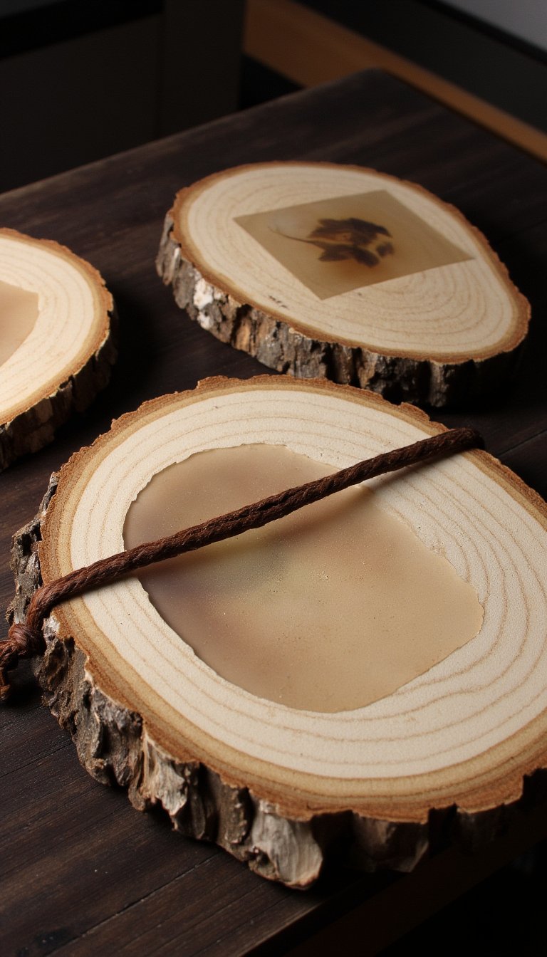 9. The Leather Cord & Wood Slice Journal