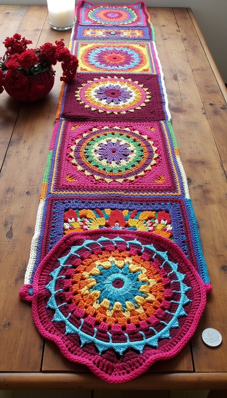 9. Bohemian Table Runner
