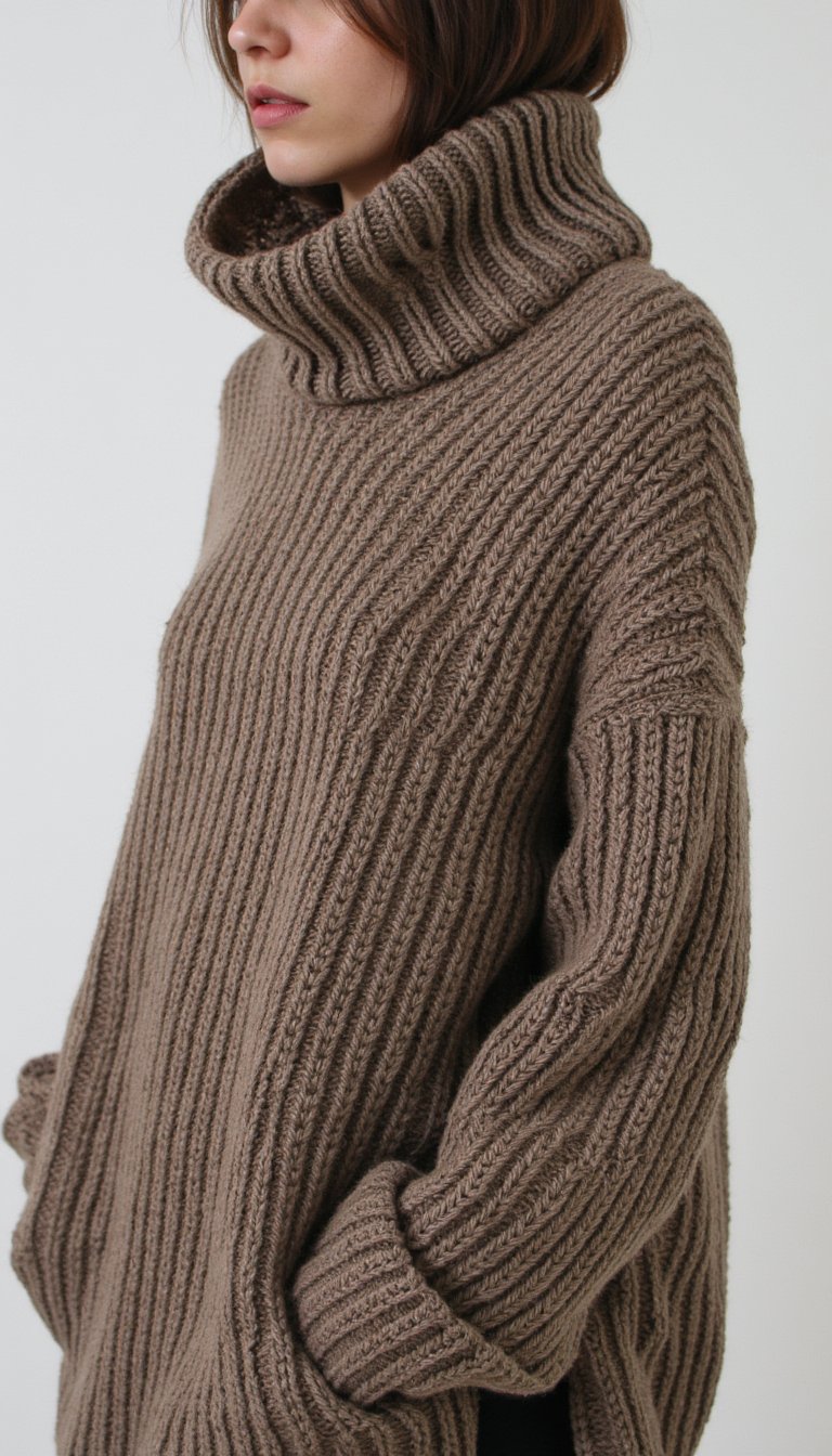 17. The Turtleneck Cocoon Sweater