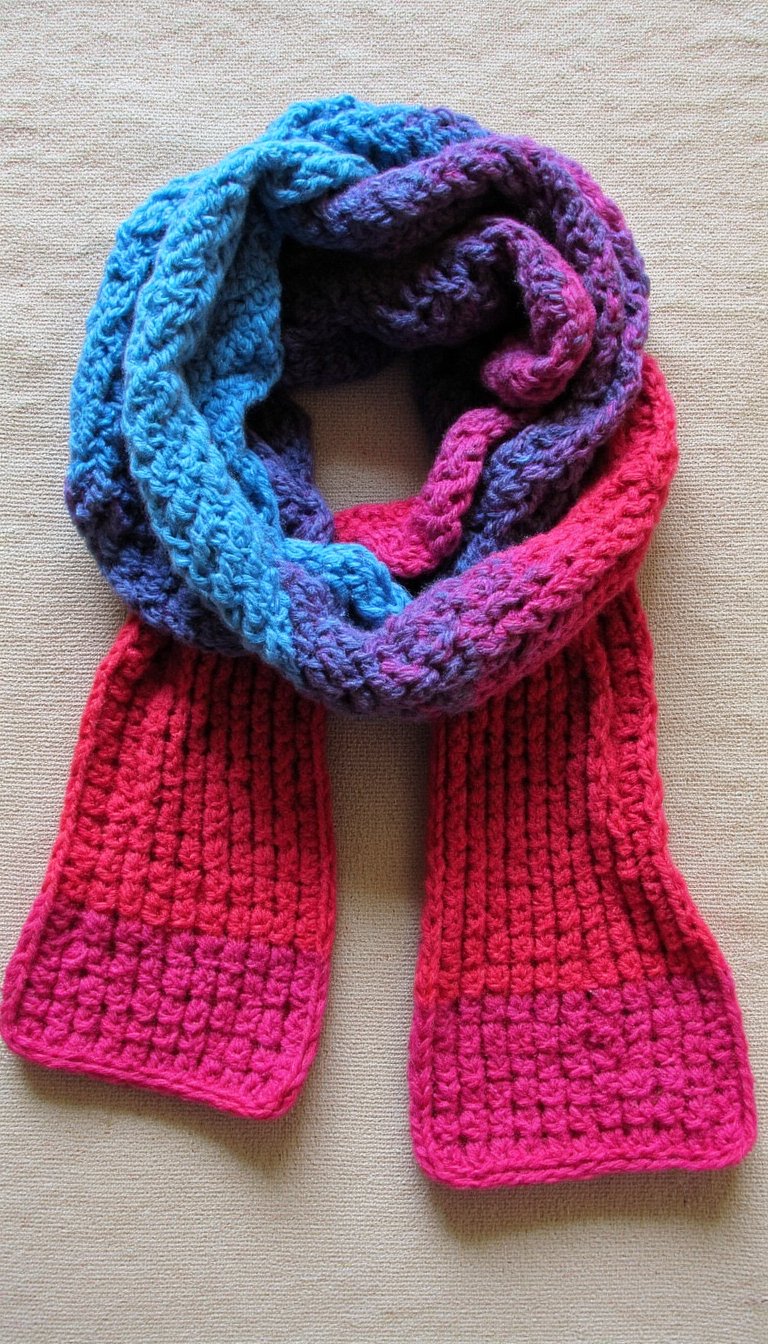 23. Temperature Blanket... But Make It a Scarf