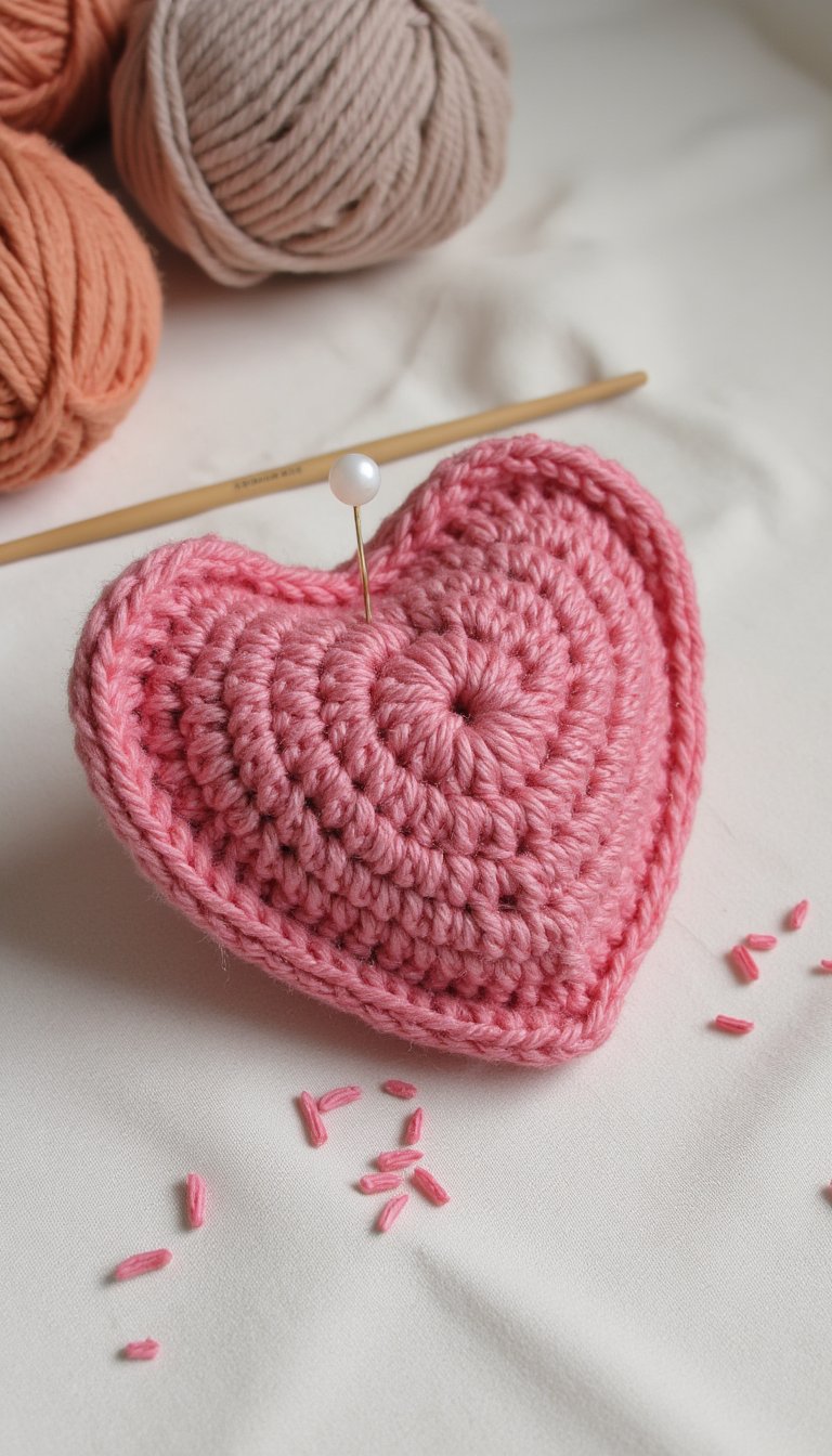 17. Heart-Shaped Pin Cushion