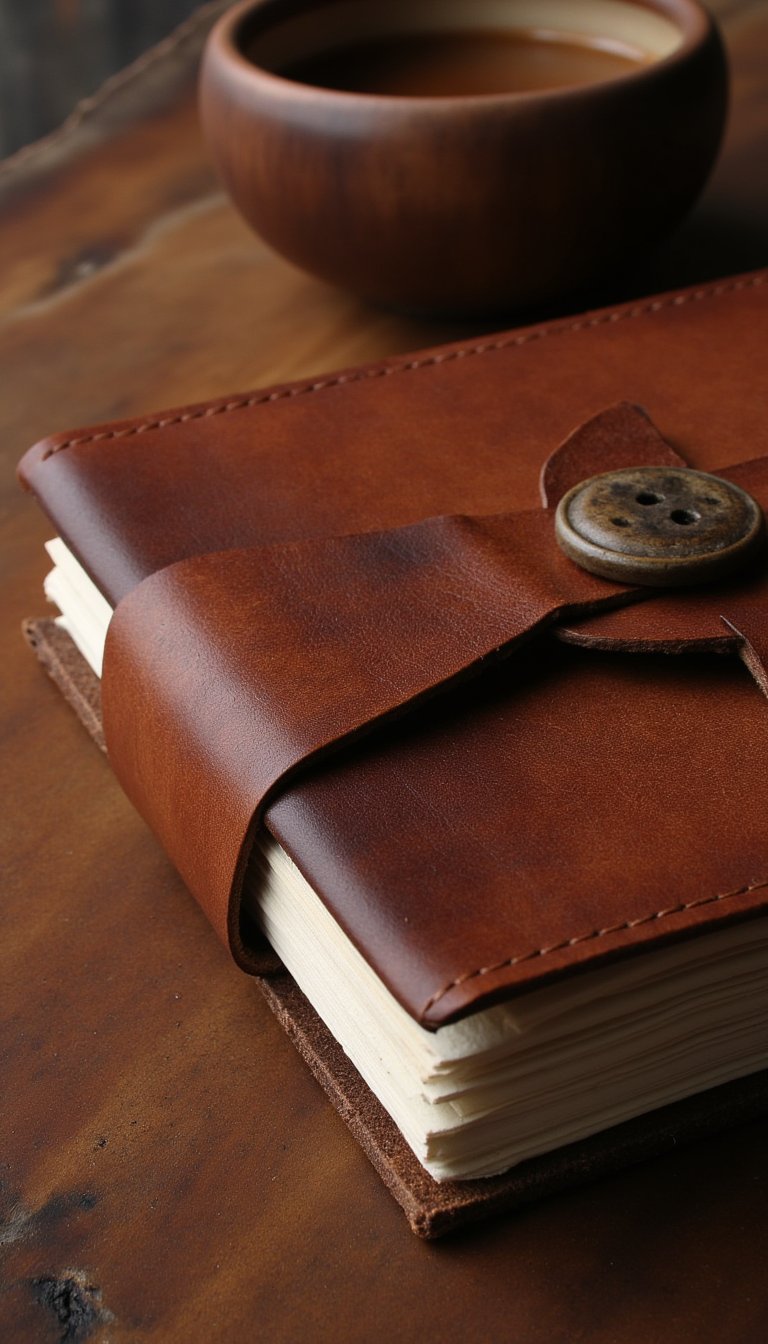 4. Leather Wrap Journal