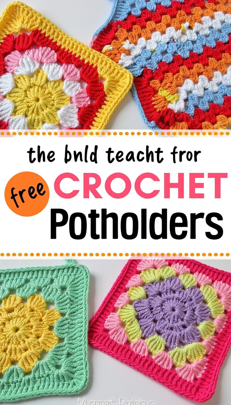12. Retro-Style Potholders