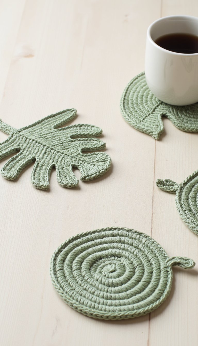 3. Swiss Cheese Plant (Monstera) Leaf Coasters