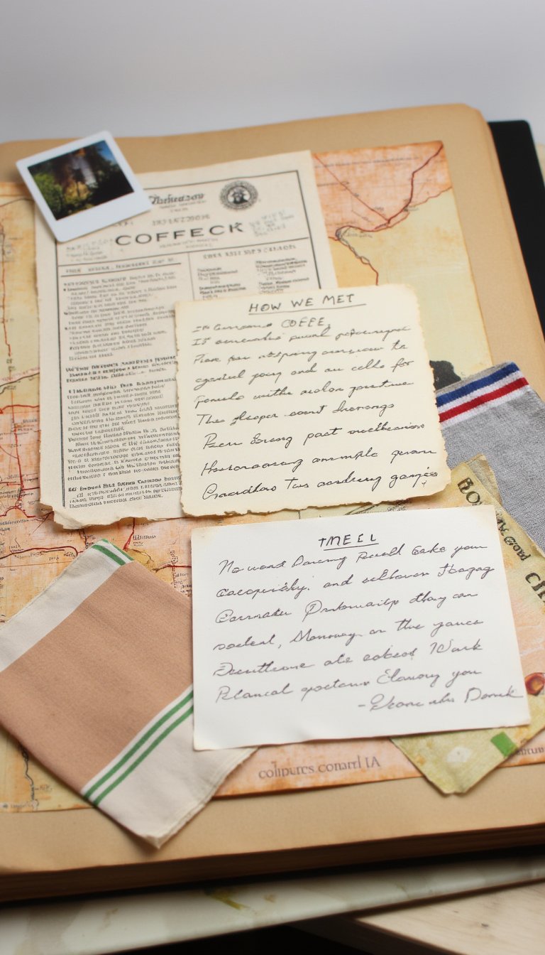 1. The "How We Met" Origin Story Layout