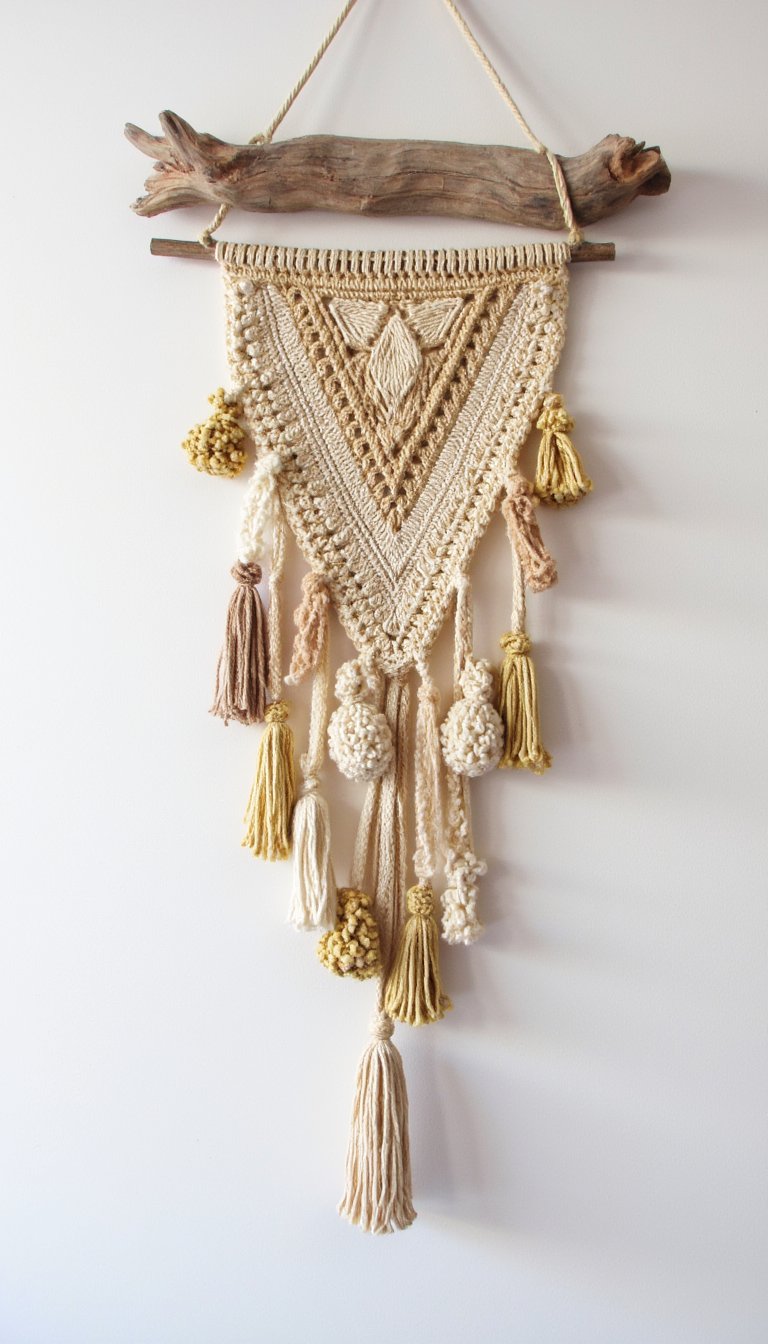 8. Boho-Inspired Wall Hanging