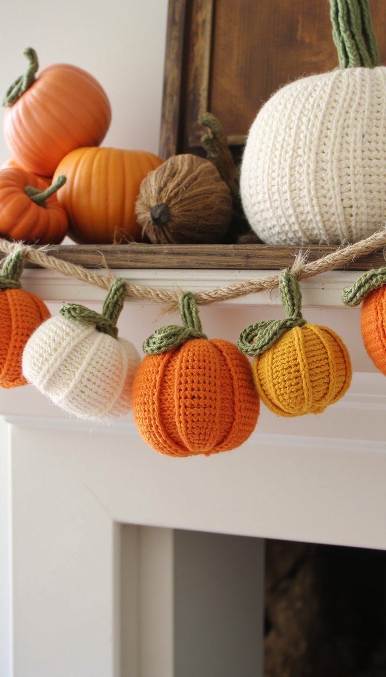 4. A "Gourd-geous" Pumpkin Garland