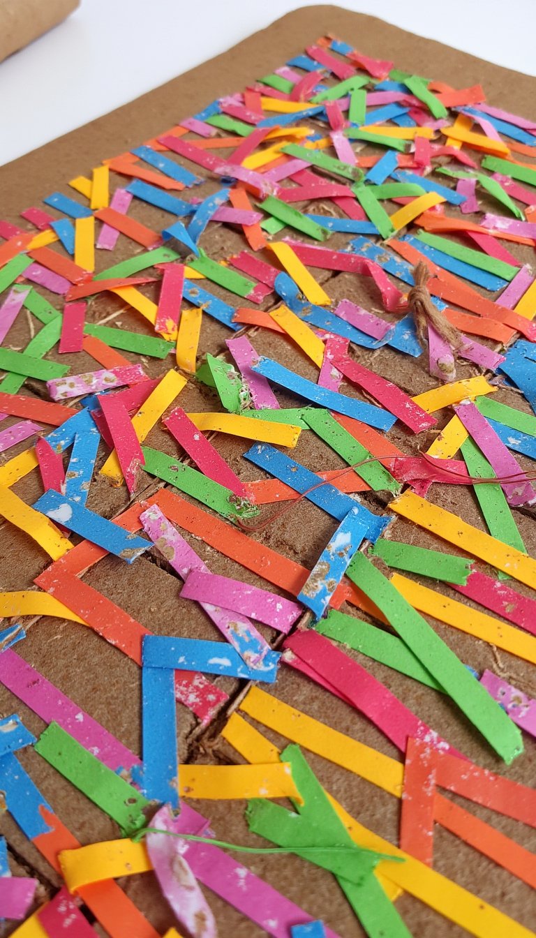 15. Paper Scrap Weaving