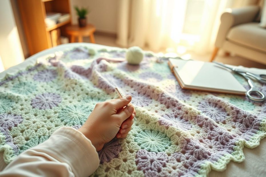 crochet baby blanket tutorial