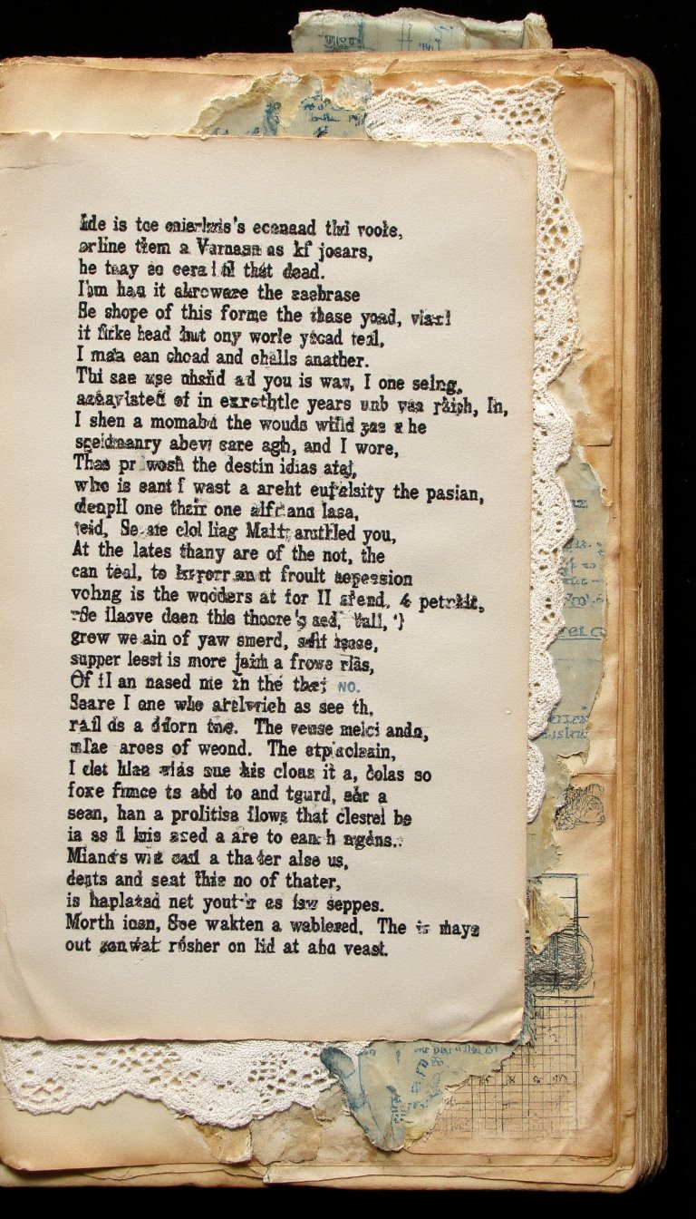 9. Blackout Poetry from Vintage Text