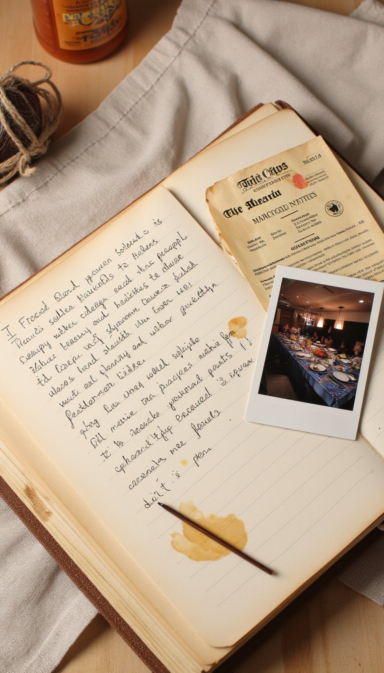 12. The "Recipe & Memory" Family Food Scrapbook