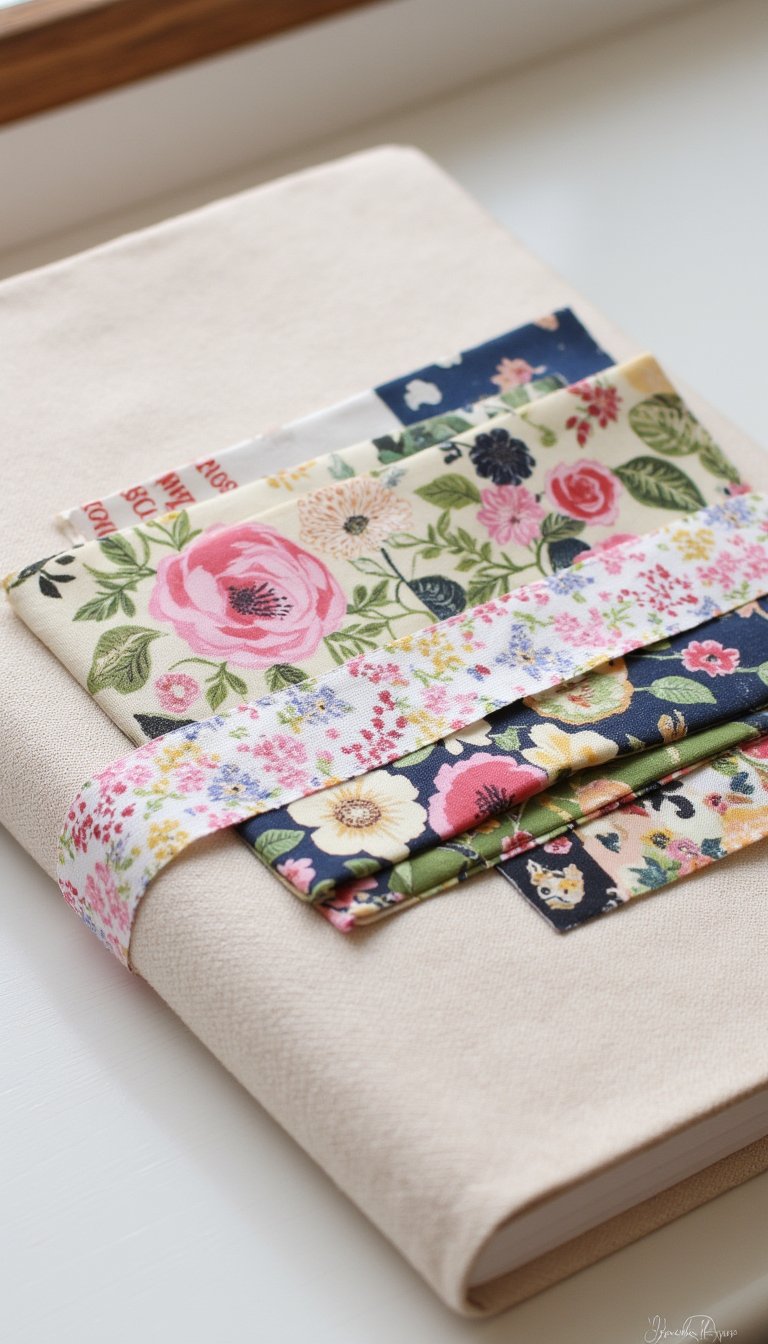 3. Fabric Wrap with Pretty Scraps