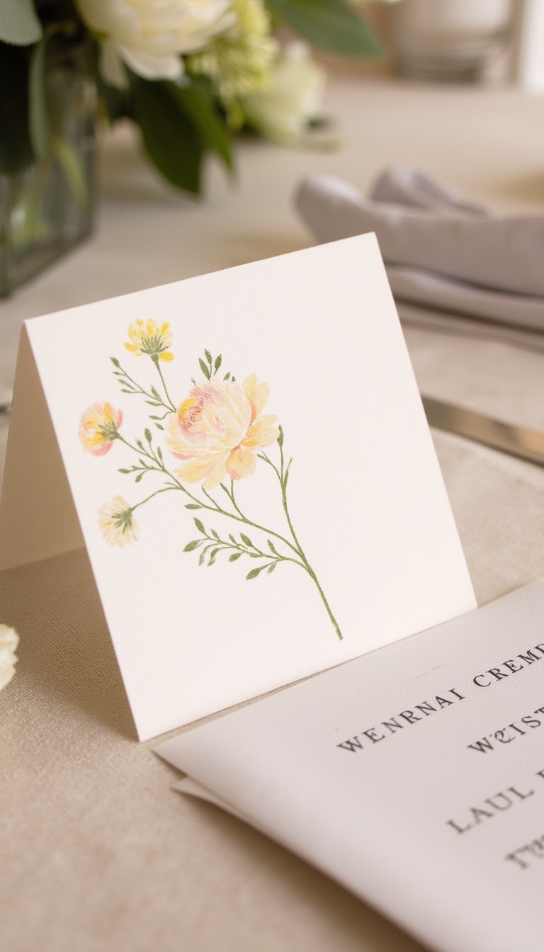 12. Sophisticated Place Cards & Menus