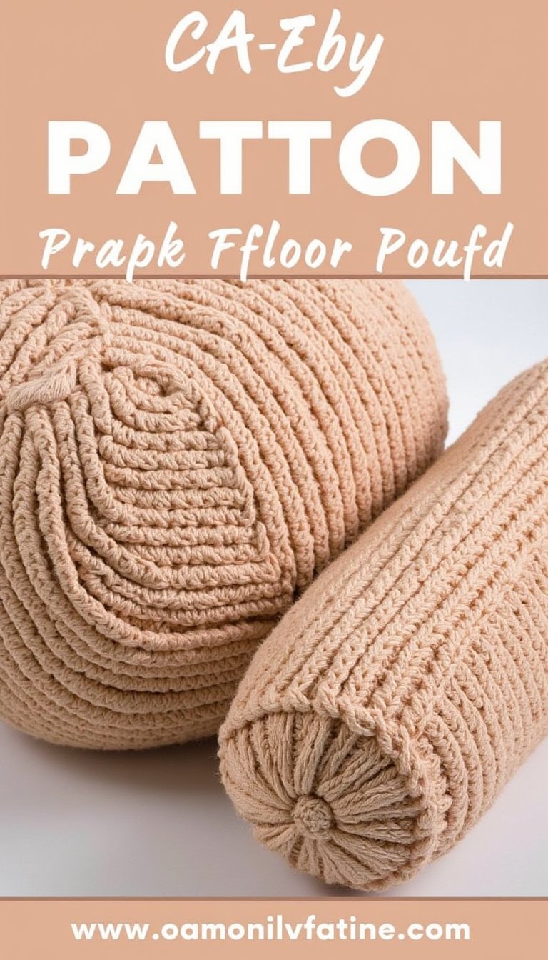 17. Simple Floor Pouf